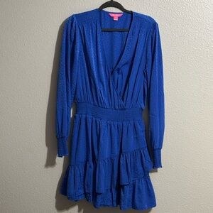 Elegant Blue Women's Dress